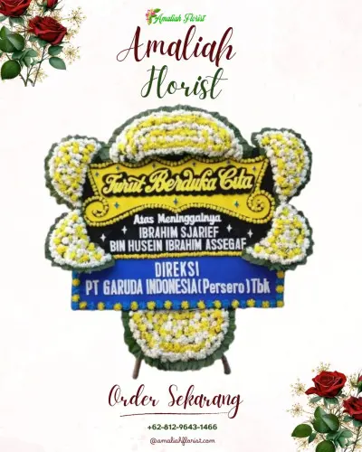 Papan Bunga Duka di Wek Ii
